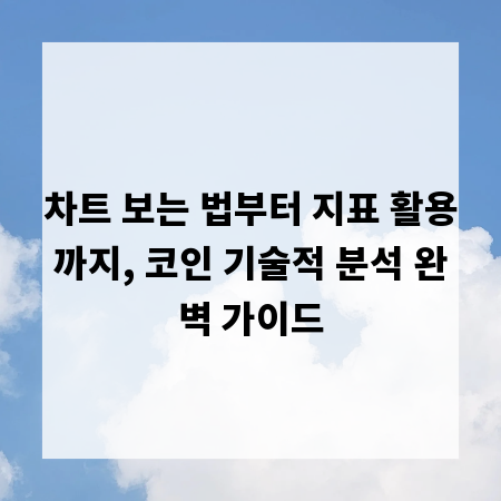 차트 보는 법부터 지표 활용까지, 코인 기술적 분석 완벽 가이드
