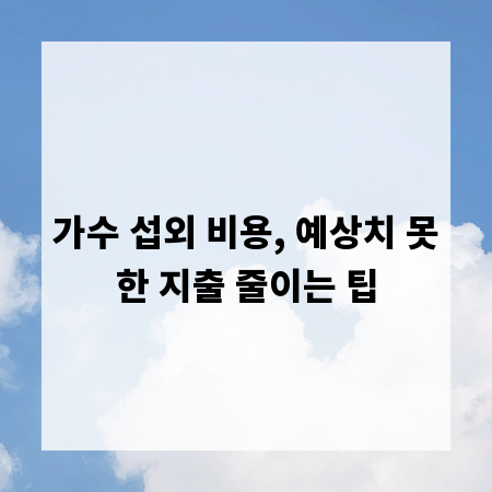가수 섭외 비용, 예상치 못한 지출 줄이는 팁
