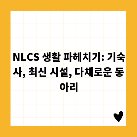 NLCS 생활 파헤치기: 기숙사, 최신 시설, 다채로운 동아리