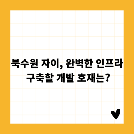 북수원 자이, 완벽한 인프라 구축할 개발 호재는?