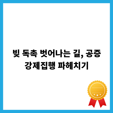 빚 독촉 벗어나는 길, 공증강제집행 파헤치기
