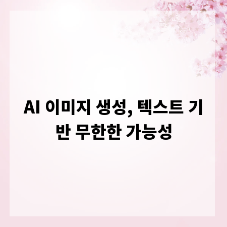 AI 이미지 생성, 텍스트 기반 무한한 가능성