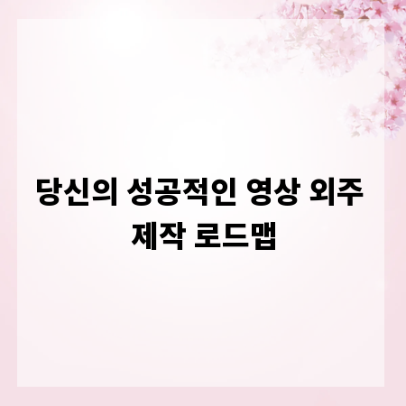 당신의 성공적인 영상 외주 제작 로드맵