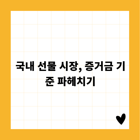 국내 선물 시장, 증거금 기준 파헤치기