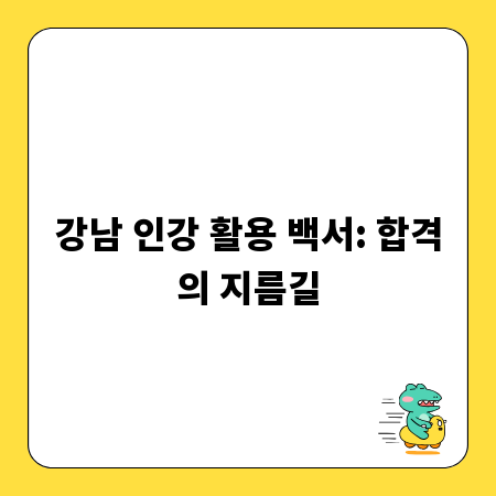 강남 인강 활용 백서: 합격의 지름길