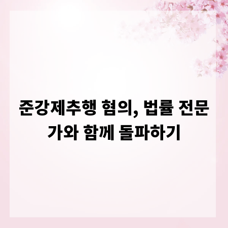준강제추행 혐의, 법률 전문가와 함께 돌파하기