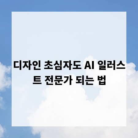 디자인 초심자도 AI 일러스트 전문가 되는 법