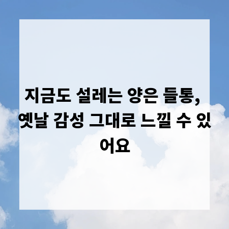 지금도 설레는 양은 들통, 옛날 감성 그대로 느낄 수 있어요
