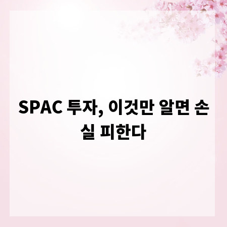 SPAC 투자, 이것만 알면 손실 피한다