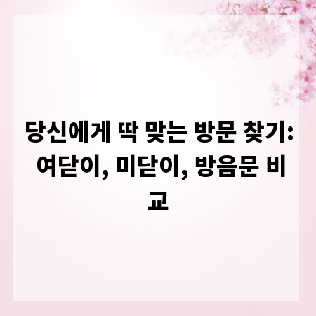 당신에게 딱 맞는 방문 찾기: 여닫이, 미닫이, 방음문 비교