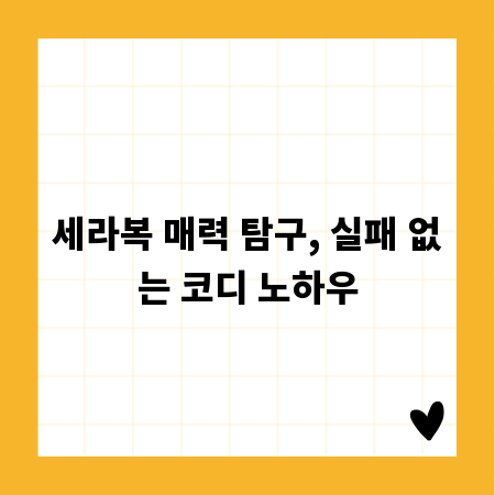 세라복 매력 탐구, 실패 없는 코디 노하우