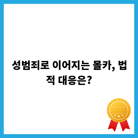 성범죄로 이어지는 몰카, 법적 대응은?