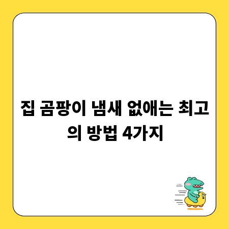 집 곰팡이 냄새 없애는 최고의 방법 4가지